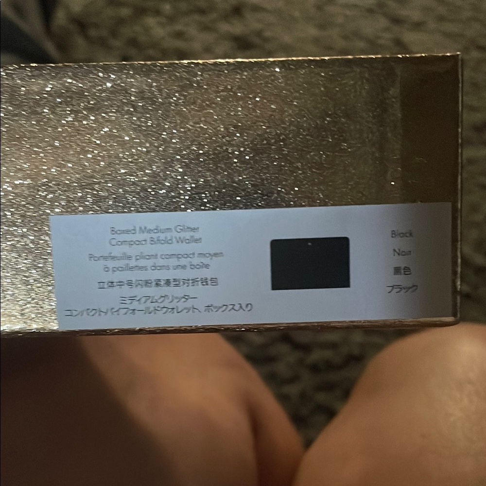 Kate Spade Black Glitter Wallet